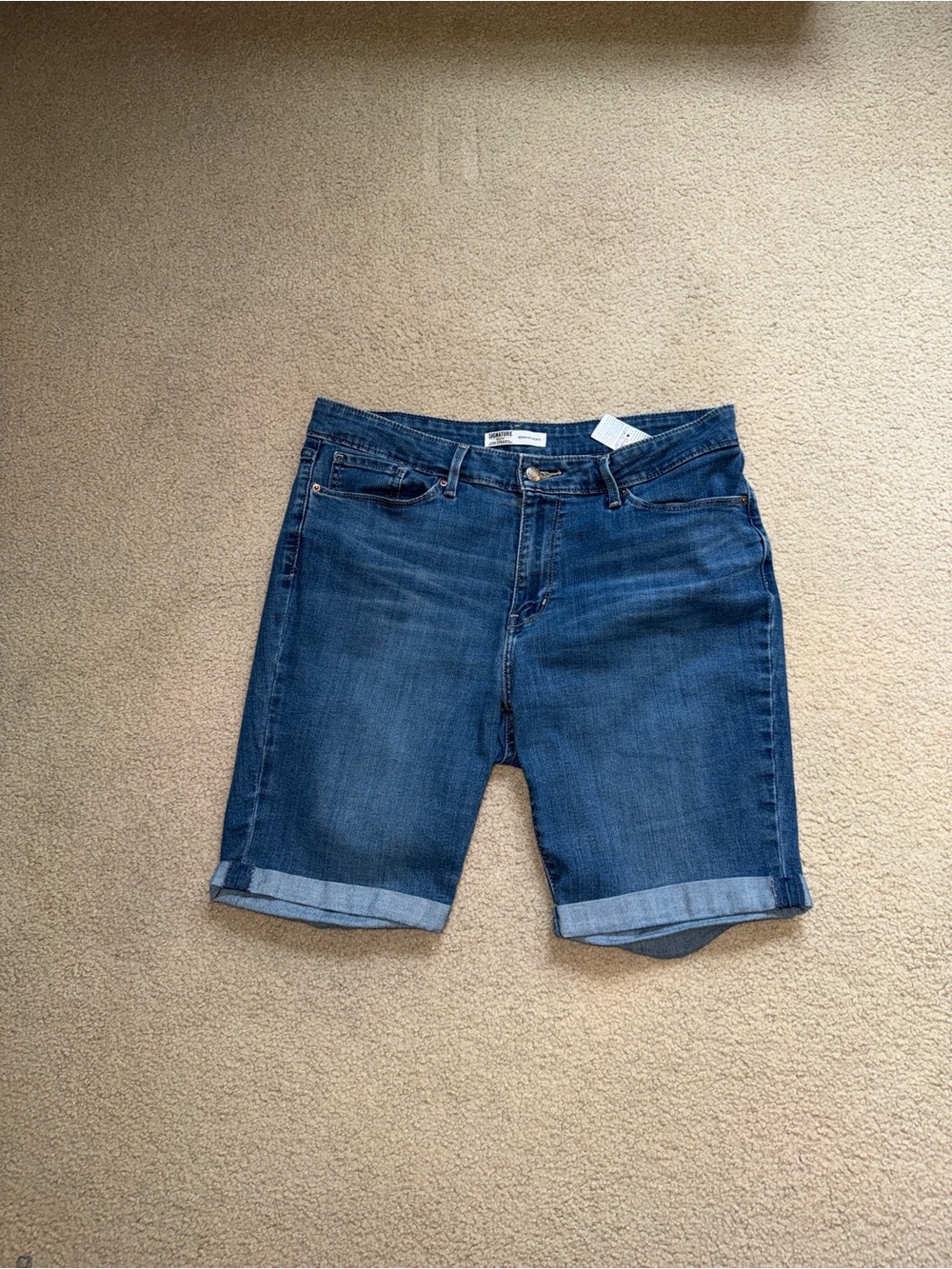 Levi's Dark Blue Denim Bermuda Shorts